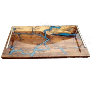 Guayubirá Wood and Epoxy Serving Tray
