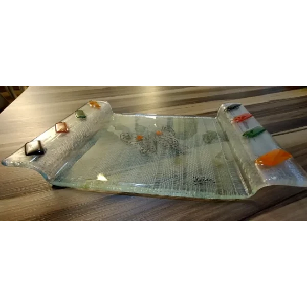 "Butterfly" Glass Tray - Image 2