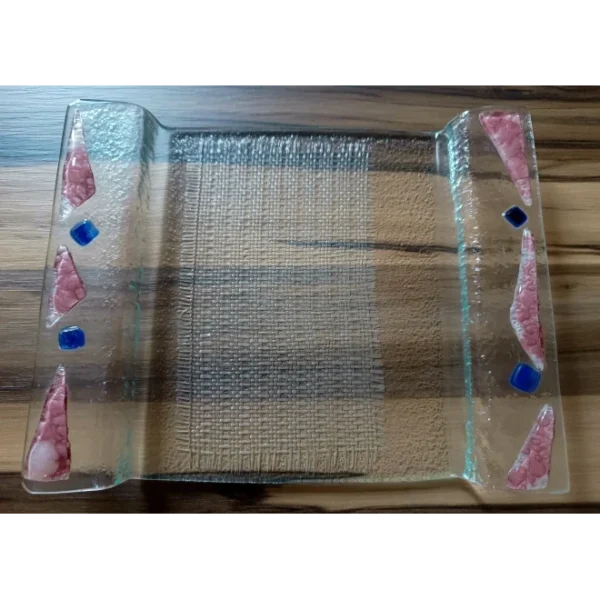 Bandeja rosa azul